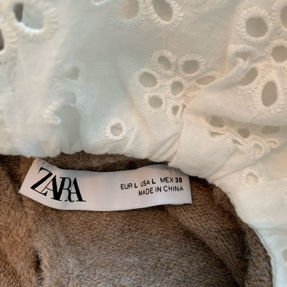 Zara Peter Pan Collar Sweater (L) - Picture 5 of 5